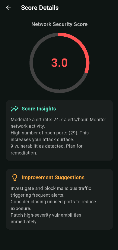 Network Security Score